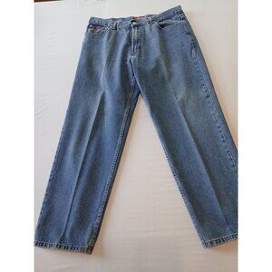 Chaps Denim Classic Fit Blue Jeans 36x30 Straight Leg Mens Casual Pants
